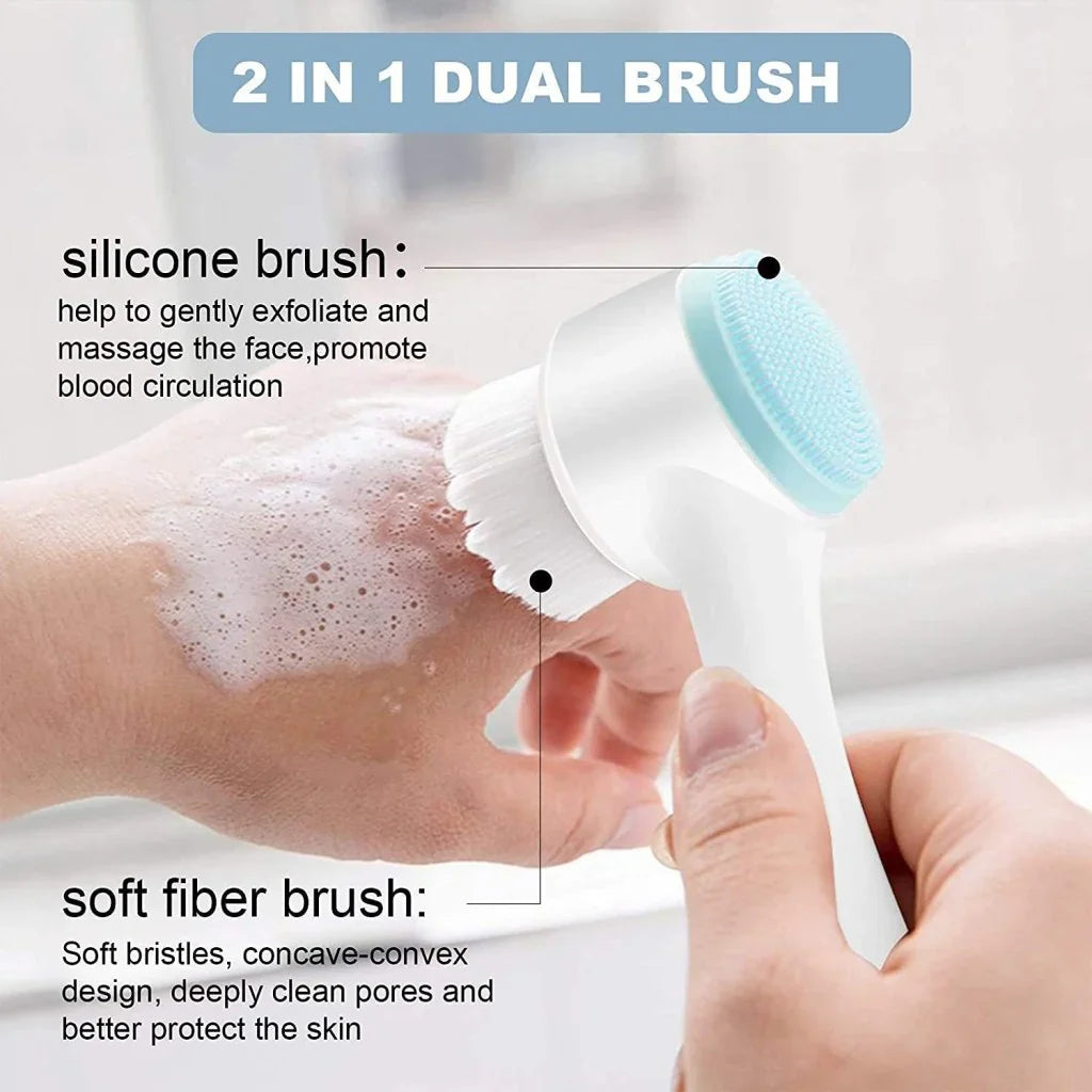 2-in-1 Double-Sided Silicone Face Brush Zexa store