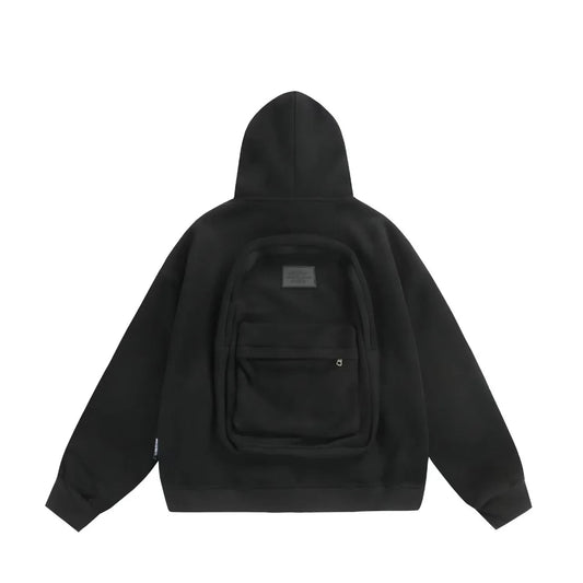 Hoodie with Integrated Backpack